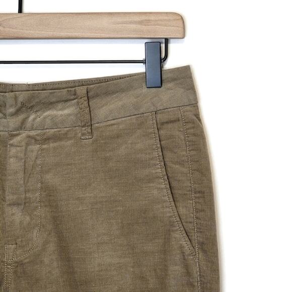 VINCE Womens Corduroy Sateen High Rise Straight Leg Ankle Chino Pant Size 4 - Picture 4 of 15